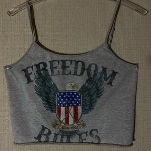 Freedom graphic & Eagle with flag  tank top size S comes with free shopping bag